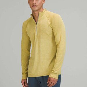 Lululemon Metal Vent Tech 1/2 Zip 2.0 Auric Gold / Dew Green Size Small